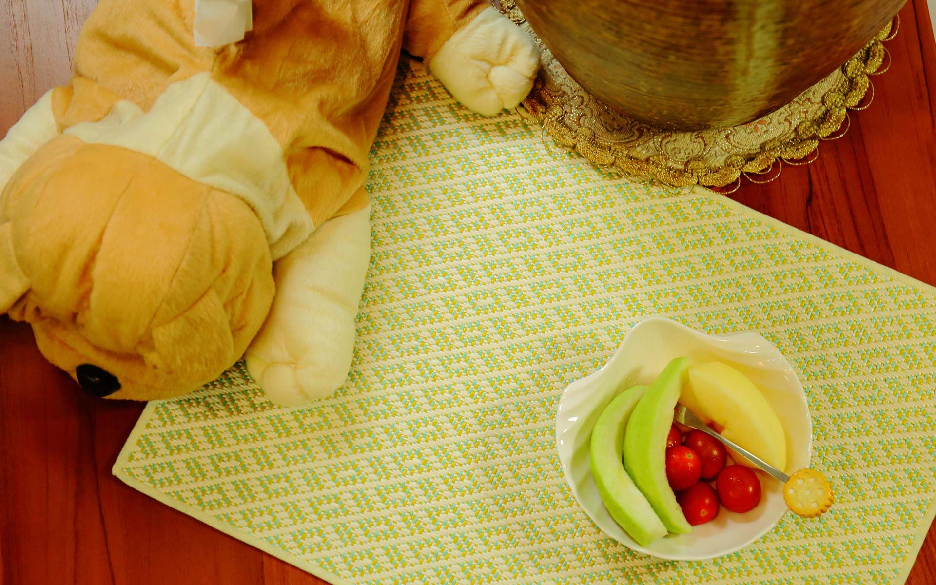 Cheerful,Quentain Table Mat,A Little Something On Dining Table.A Big Differece To Your Dining Experience.